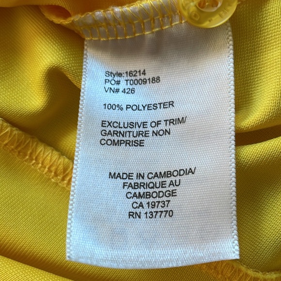 Mens Golfing Shirt “Mello Yello” On Tour Large Yellow - Picture 6 of 8